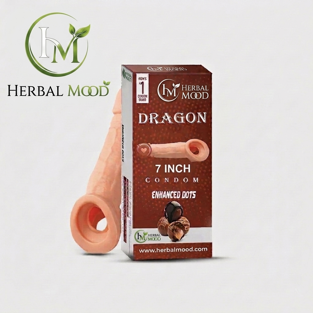 DRAGON CONDOM 7 INCH REUSABLE FOR MEN