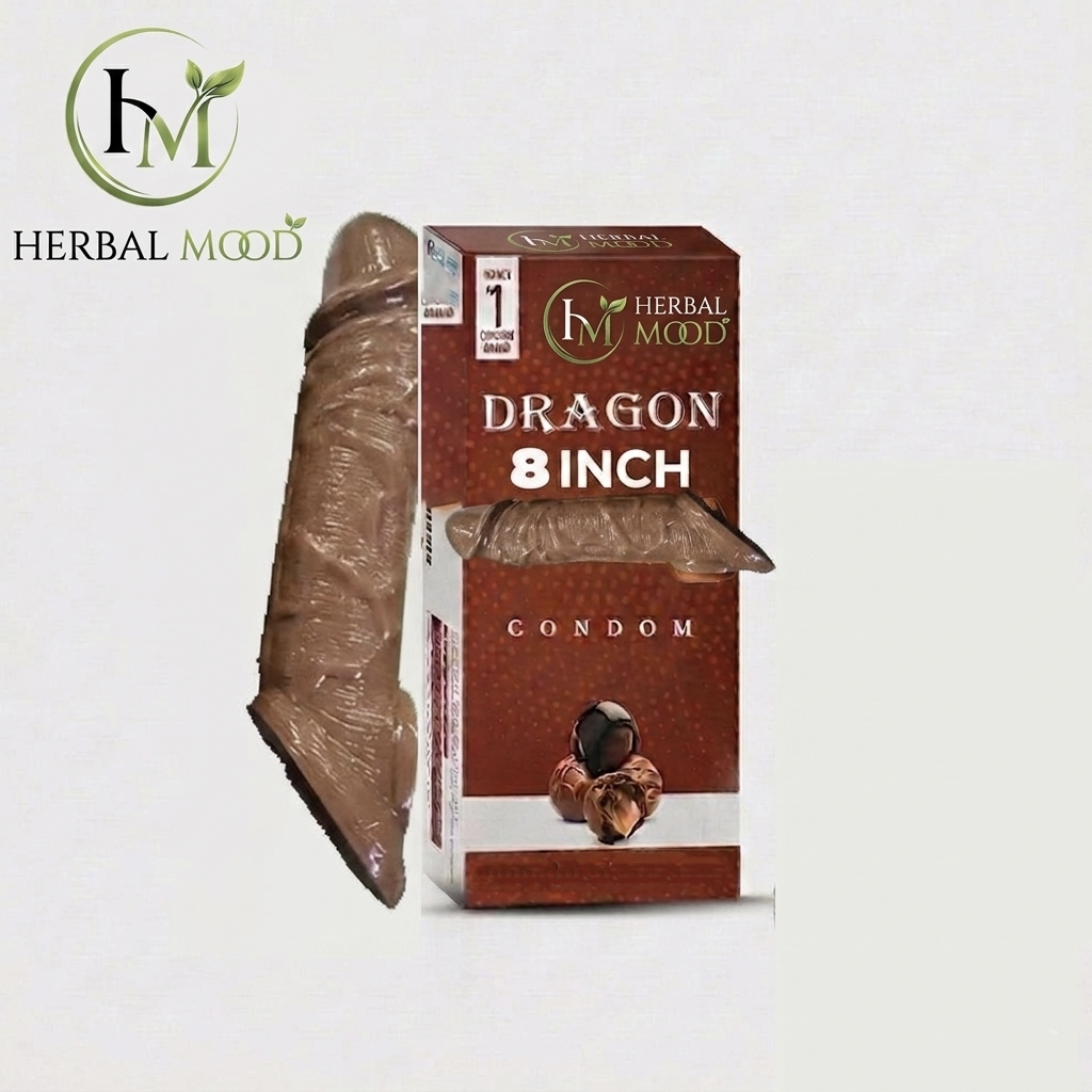 DRAGON CONDOM 8 INCH REUSABLE FOR MEN